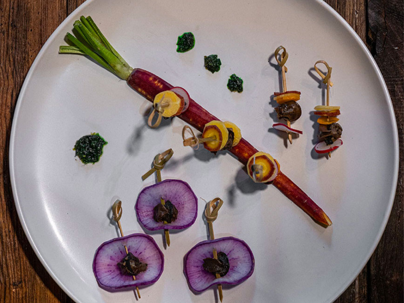 Escargots en mode brochette