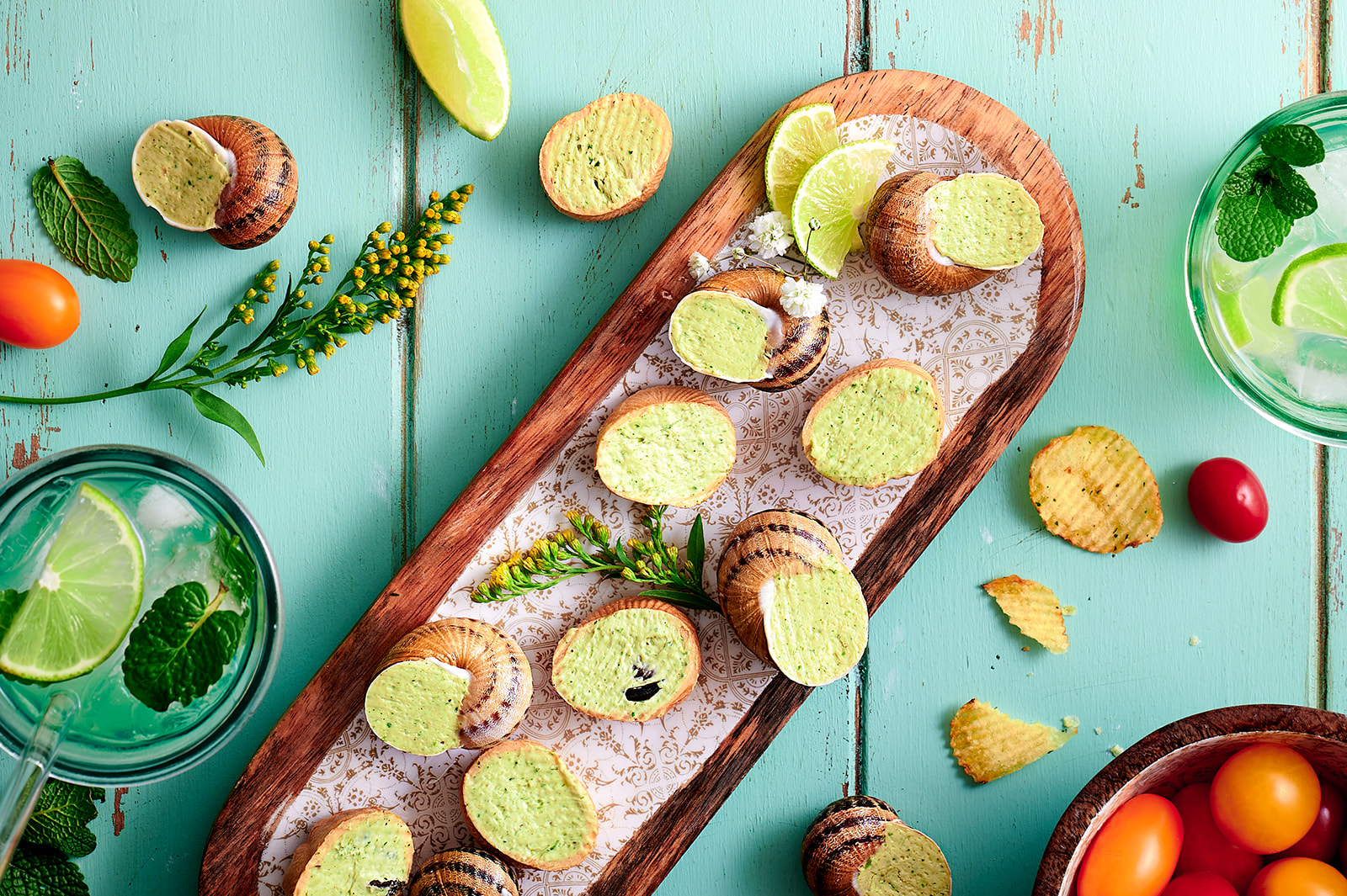 plat coquille les escargots de Jade